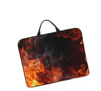 14in Laptop Sleeve Bag, Lightweight Waterproof Laptop Bag Shockproof Soft Carrying Case Fire Flame Smoke Tablet Travel Cover with Handle for 13-14 Inch Notebook