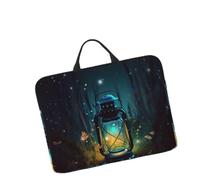 14in Laptop Sleeve Bag, Lightweight Waterproof Laptop Bag Shockproof Soft Carrying Case Fireflies and Lantern Tablet Travel Cover with Handle for 13-14 Inch Notebook