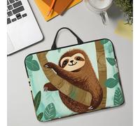 14in Laptop Sleeve Bag, Lightweight Waterproof Laptop Bag Shockproof Soft Carrying Case Hug Tree Sloth Tablet Travel Cover with Handle for 13-14 Inch Notebook