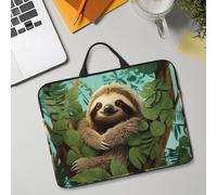 14in Laptop Sleeve Bag, Lightweight Waterproof Laptop Bag Shockproof Soft Carrying Case Hug Tree Sloth Tablet Travel Cover with Handle for 13-14 Inch Notebook