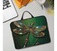 14in Laptop Sleeve Bag, Lightweight Waterproof Laptop Bag Shockproof Soft Carrying Case Jewel Dragonfly Tablet Travel Cover with Handle for 13-14 Inch Notebook
