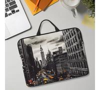 14in Laptop Sleeve Bag, Lightweight Waterproof Laptop Bag Shockproof Soft Carrying Case Love from New York Tablet Travel Cover with Handle for 13-14 Inch Notebook