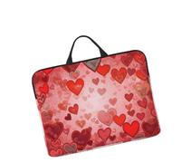 14in Laptop Sleeve Bag, Lightweight Waterproof Laptop Bag Shockproof Soft Carrying Case Love Heart Shape Tablet Travel Cover with Handle for 13-14 Inch Notebook