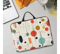 14in Laptop Sleeve Bag, Lightweight Waterproof Laptop Bag Shockproof Soft Carrying Case Modern Mid Century Tablet Travel Cover with Handle for 13-14 Inch Notebook