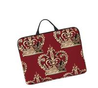 14in Laptop Sleeve Bag, Lightweight Waterproof Laptop Bag Shockproof Soft Carrying Case Red Crown Tablet Travel Cover with Handle for 13-14 Inch Notebook