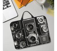 14in Laptop Sleeve Bag, Lightweight Waterproof Laptop Bag Shockproof Soft Carrying Case Vintage Camera Tablet Travel Cover with Handle for 13-14 Inch Notebook