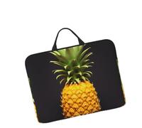 14in Laptop Sleeve Bag, Lightweight Waterproof Laptop Bag Shockproof Soft Carrying Case Yellow Pineapple Tablet Travel Cover with Handle for 13-14 Inch Notebook