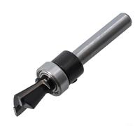 14IN Router Bit with Bottom Bearing, Carbide Dovetail Cutter for Wood Projects (6.35x12.7 )