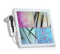 14in Skin Diagnosis Hair Analyzer Machine, Scalp Detector Multifunctional HairFollicle Analyser Machine, 50x/200x DualHeads, Freeze Frame 4 Screens, Picture Comparison, for Home and Salon Use