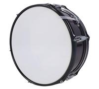 14in Stainless Steel Snare Drum with Drumsticks, Powerful Penetration, Support Multiple Timbre, For Military Band Student Beginners