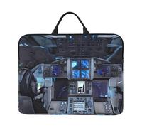 14in Stripes on leopards Print Laptop Case Sleeve Bag, Portable Briefcase for Business Travel, Commuting, and Tourism, Cabin of the Future, One Size