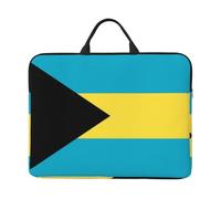 14in Turks and Caicos flag Print Laptop Case Sleeve Bag, Portable Briefcase for Business Travel, Commuting, and Tourism, Flag of the Bahamas, One Size