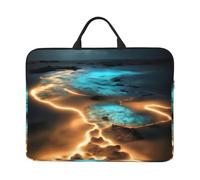 14in View under the moon Print Laptop Case Sleeve Bag, Portable Briefcase for Business Travel, Commuting, and Tourism