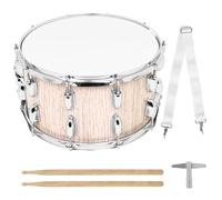 14inch Drum Percussions Instrument with, Drumsticks and Strap Student March Musical Toy March Set