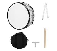 14inch Drum Percussions Instrument with, Drumsticks and Strap Student March Musical Toy March Set for Kids Practice and Small Bands
