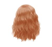14inch Green Wig Short Wavy Wigs Shoulder Length Wig For Women Curly Wavy Heat Resistant Synthetic Wigs Green Curly Wigs (A1-E, One Size)