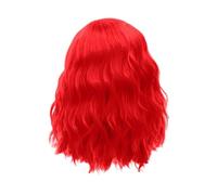 14inch Green Wig Short Wavy Wigs Shoulder Length Wig For Women Curly Wavy Heat Resistant Synthetic Wigs Green Curly Wigs (A2-D, One Size)