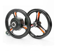 14inch High Speed Gear Motor+Magnesium Alloy FRONT Wheel 36v48v250w350w Folding Bike Electric Scooter Motorbike Mountain Bike DIY Part(Color:48V-350W)