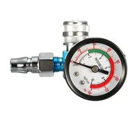 14inch Thread Air Pressure Regulator Valve Inlet Plastic Aluminum 14Inch Thread Easy to Work Handle Pull Out Length Then Going Along The clockwise Rotation