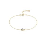 14K d Moissanite Evil Eye Guardian Bracelet,Elegant Round Devil's Protection Charm Bracelet,Timeless Accessory