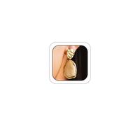 14k Gold Brown Resin Thick Earrings for Women Vintage Y2K White Crystal Two Tone Drop Pendant for Party Prom Jewelry Gift Accessories One Size Metal No