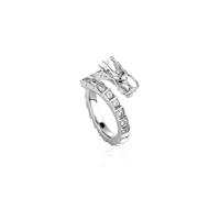 14K Gold Chinese Dragon Moissanite Ring for Unisex, Hip-Hop Style Luxury Jewelry, Trendy Urban Statement Ring for Gifts