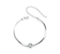 14K Gold Diamond Bracelets for Women, Snake Bone, 0.5ct D Color Diamond Bracelet, VVS1 Clarity, Ideal Valentine's Day Gift for Her, long, White Gold, White diamond