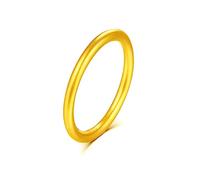 14k Gold Filled 2mm Stacking Rings Women Girls Petite Thin Gold Ring Stackable Plain Thumb Pinky Band Never Tarnish Comfort Rings Minimalist Solid, US Code 8