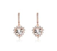 14K Gold Heart-Cut Pendant, Moissanite Pendant Earrings, A Romantic Gift for Anniversaries or Memorable Occasions
