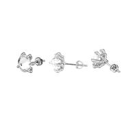 14K Gold Hip-Hop Style Earrings, Claw-Set Moissanite Stud Earrings, Ideal for Those Who Admire Unique & Chic Accessories