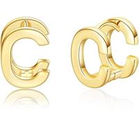 14K Gold Plated Hypoallergenic Initial Earrings for Women - Letter Jewelry Gifts for Everyday, Weddings, Valentine's & Mother’s Day