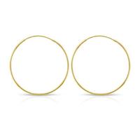 14k Solid Gold Endless Hoop Earrings, 14k Gold Thin Hoop Earrings, Cartilage Earrings, Helix Earring, Nose Hoop, Tragus Earring, 100% Real 14k Gold, Metal