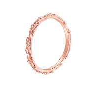 14K White Gold Ring, Woman Wedding Band Round for Engagement with Jewelry Box Size H 1/2