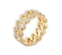 14K Yellow Gold Promise Ring, Mens Wedding Band Moissanite Classic Yellow Gold Jewelry Birthday Gift for Him Size W 1/2