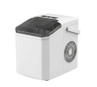 14KG/24H High Output Ice Maker, 2 Sizes Bullet Ice in 6 Mins, Portable Self-Cleaning Ice Machine with Handle for Kitchen Countertop, Party, Bar, RV, Boat, Caravan