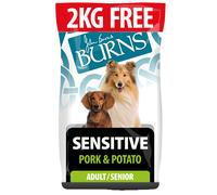 14kg Burns Dry Dog Food - 12kg + 2kg Free! * - Adult & Senior Sensitive Pork & Potato (12kg + 2kg)