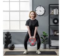 SPORTNOW Kettlebell, 14kg Kettle Bells with Handle for Home Gym Weight Lifting and Strength Training, Red and Grey