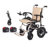 14KG Lightweight Lntelligent Folding Carry Adult Electric Wheelchair - Joystick Control - Heavy Duty Power - Electric or Manual - for Disabled - Dual Function - Reliable and Portable