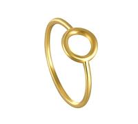 14Kt Yellow Gold Ring, Womens Promise Ring Circle Size S 1/2