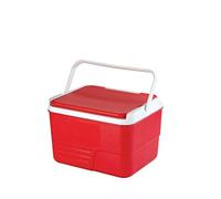 14L Insulated Ice Box Cooler, Plastic Portable Chiller (Red), Keeps Food & Drinks Cold for Travel, Picnic, Camping & Medical Use (35 x 27.4 x 24 cm)