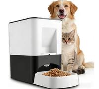 14L Large Automatic Dog Feeder for Large Breeds - Programmable Timed Pet Food Dispenser with Voice Recording, Dual Power Supply & Moisture-Proof Locking Lid