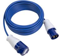 14m Extension Lead Fitted with 2P+E Plug - Single 230V 16A Socket - 1.5mm Cable