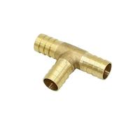 14mm 16mm T-Shape Brass Barb Hose Fitting Tee Connector 3 Way Hose Tube Barb Copper Barbed Coupling Connector Adapter 1pcs(14mm tee)