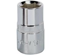 14mm Forged Steel Drive Socket - Premium Chrome Vanadium - 1/2 Inch Square Drive