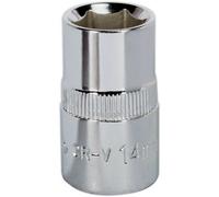 14mm Forged Steel Drive Socket - 1/2" Square Drive - Polished Chrome Vanadium