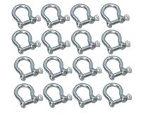 14mm Galvanised Bow Shackle 16 Pack Shackle Link Chandlery Boat Yacht