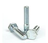 (14mm) M14 x 60mm Hex Head Bolt Hexagon Partially Threaded Bolt Setscrew High Tensile Steel Bright Zinc Plated 8.8 - DIN 931 - (Pack of 5pcs)