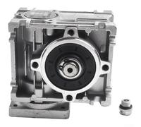 14mm Output 5:-80: RV030 Worm Gear Reducer for NEMA 23 Motors, Aluminum Alloy Small Worm Gearbox with 57x57mm Flange Frame, Compatible(Speed Ratio 5:)