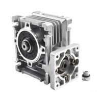 14mm Output 5:-80: RV030 Worm Gear Reducer for NEMA 23 Motors, Aluminum Alloy Small Worm Gearbox with 57x57mm Flange Frame, Compatible(Speed Ratio 50:)