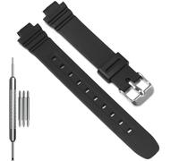 14mm Resin Replacement Strap Compatible with Casio LA20WH Series Women Band | LA20WH Women's Watch Band LA-20WHS-2A sports waterproof bracelet